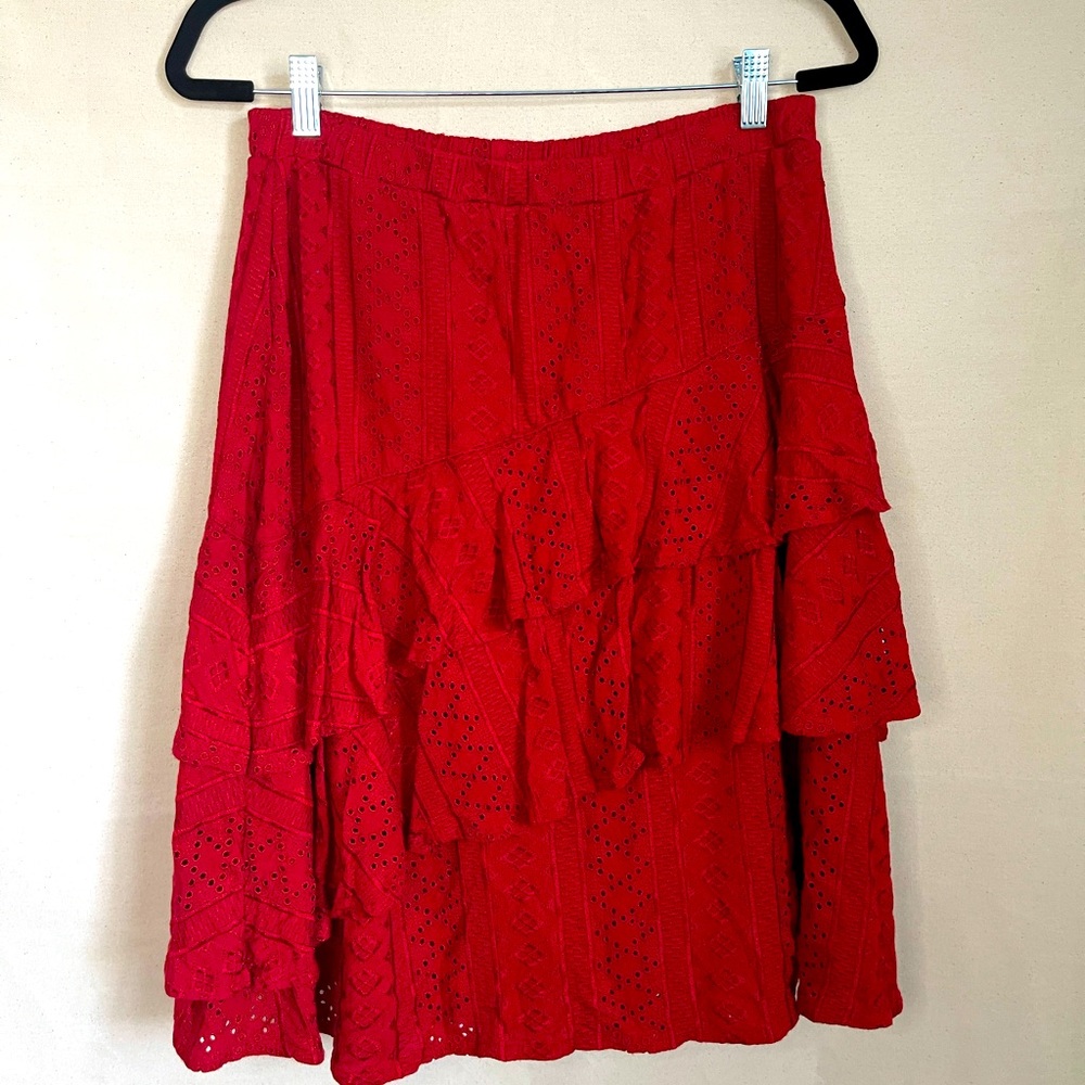Anthropologie ruffle skirt